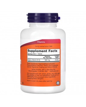 NOW Foods, ниацин, 500 мг, 250 таблеток